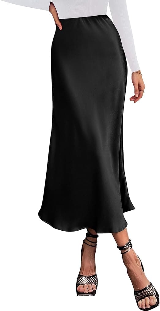 long flared skirt